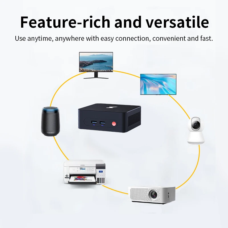 Newest Intel N100 N200 i3-N305 Mini PC 4K display 2*HDMI WIFI5 Bluetooth5.0 Windows11 Pocket Computer 3*USB3.2 Nuc TV BOX 2