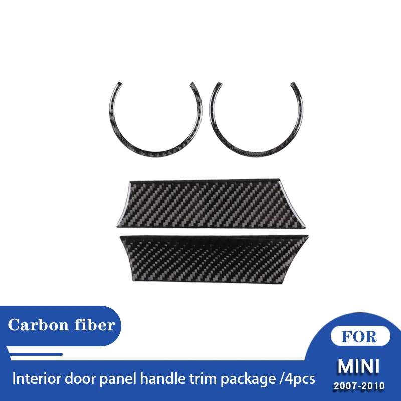 Pegatinas De Fibra De Carbono Real Para Mini Cooper Hardtop R56 Clubman R55 Convertibile R57, Accessori De Cambio De Marchas Par