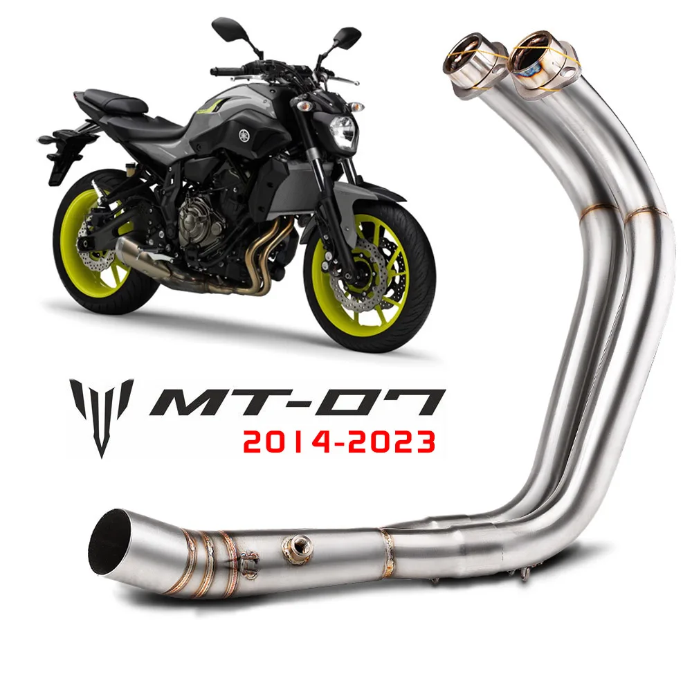MOTORCYCLE EXHAUST MUFFLER FULL SYSTEM SLIP ON FOR YAMAHA MT07 mt- Motorcycle Muffler Exhaust Pipe