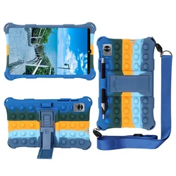 Housse de support en bulle douce pour tablettes de 8,7 à 10,4 pouces pour enfants
