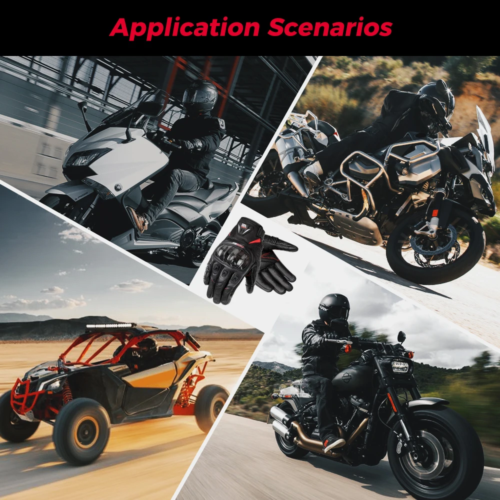 KEMIMOTO CE Leder-Motorradhandschuhe für den Sommer, für Herren, Schutzhandschuh für Motocross, Motorrad, Dirt Bike, Fahrrad, Rennen, ATV, UTV – Detail 6