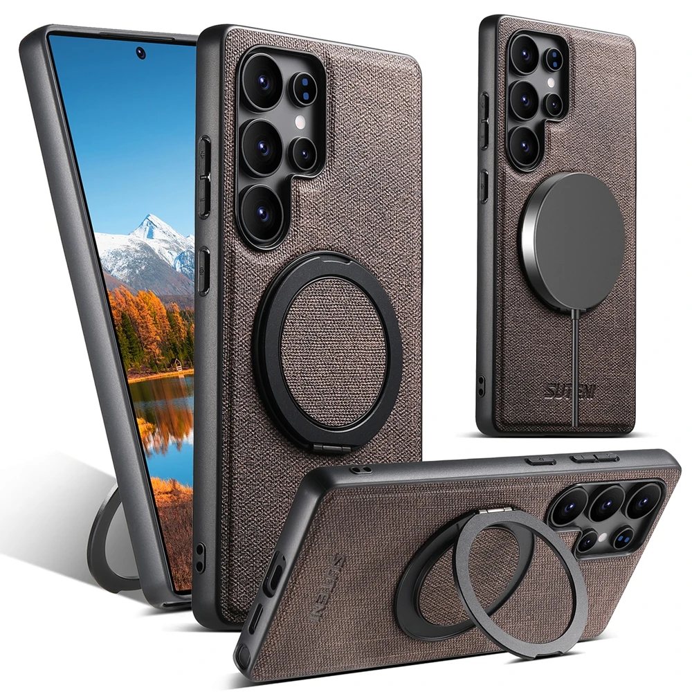 Magnetic 360° Ring Kickstand Phone Case with Magsafe Compatibility