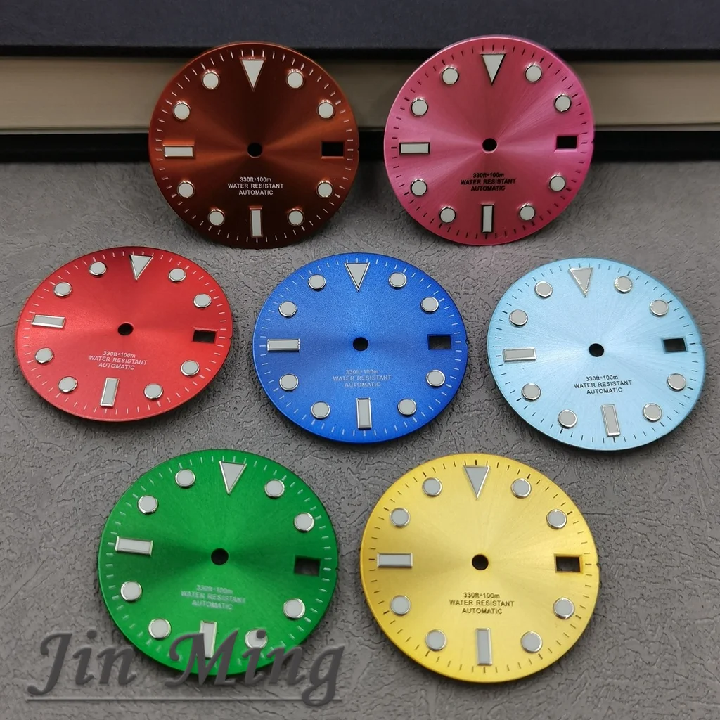 Luxury Multi-Color Luminous Date Window Aseptic Dial for Automatic Movement Watches