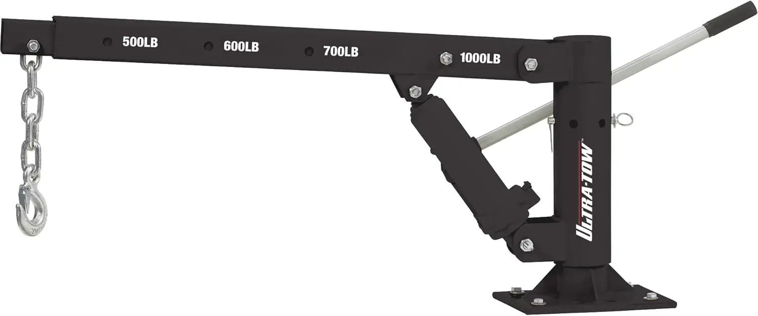 Tow Hydraulic Pickup Truck Crane 1000-Lb. Capacity