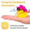 Car Rubber Duck Car Duck Decoration Dashboard Car Ornament for Car Dashboard Decoration Accessories 5