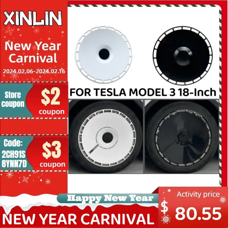 Tappo Del Mozzo Da 4 Pezzi Da 18 Pollici Per Tappo Della Ruota Tesla Model 3 Hight Performance Sostituzione Coprimozzo Della Ruota Accessori Per La Co