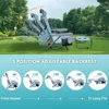 Backpack Folding Beach Chairs Set of 2 for Adults Heavy Duty 350Ibs with Camping Table Portable Lay Flat Beach Chair 5