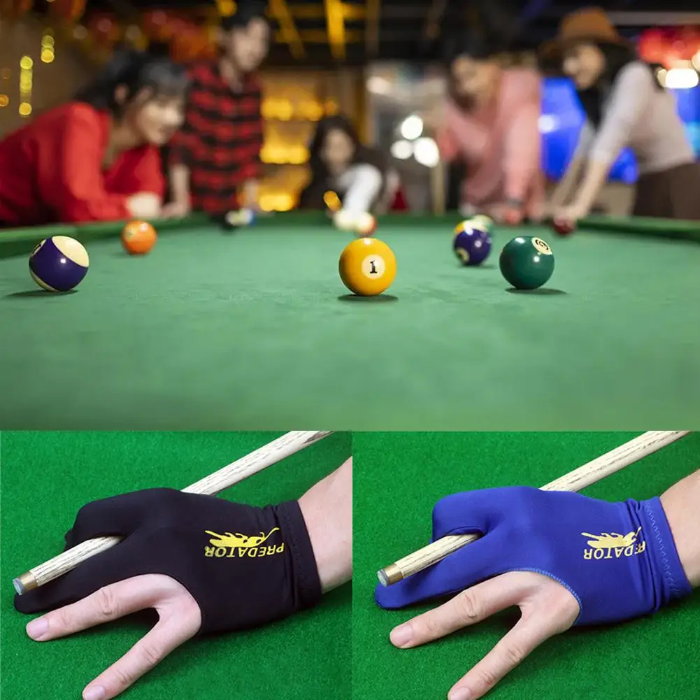 Billiard Gloves Anti-slip Billiards Glove 3 Fingers Glove Professional Billiards Gloves Billiard Accessories