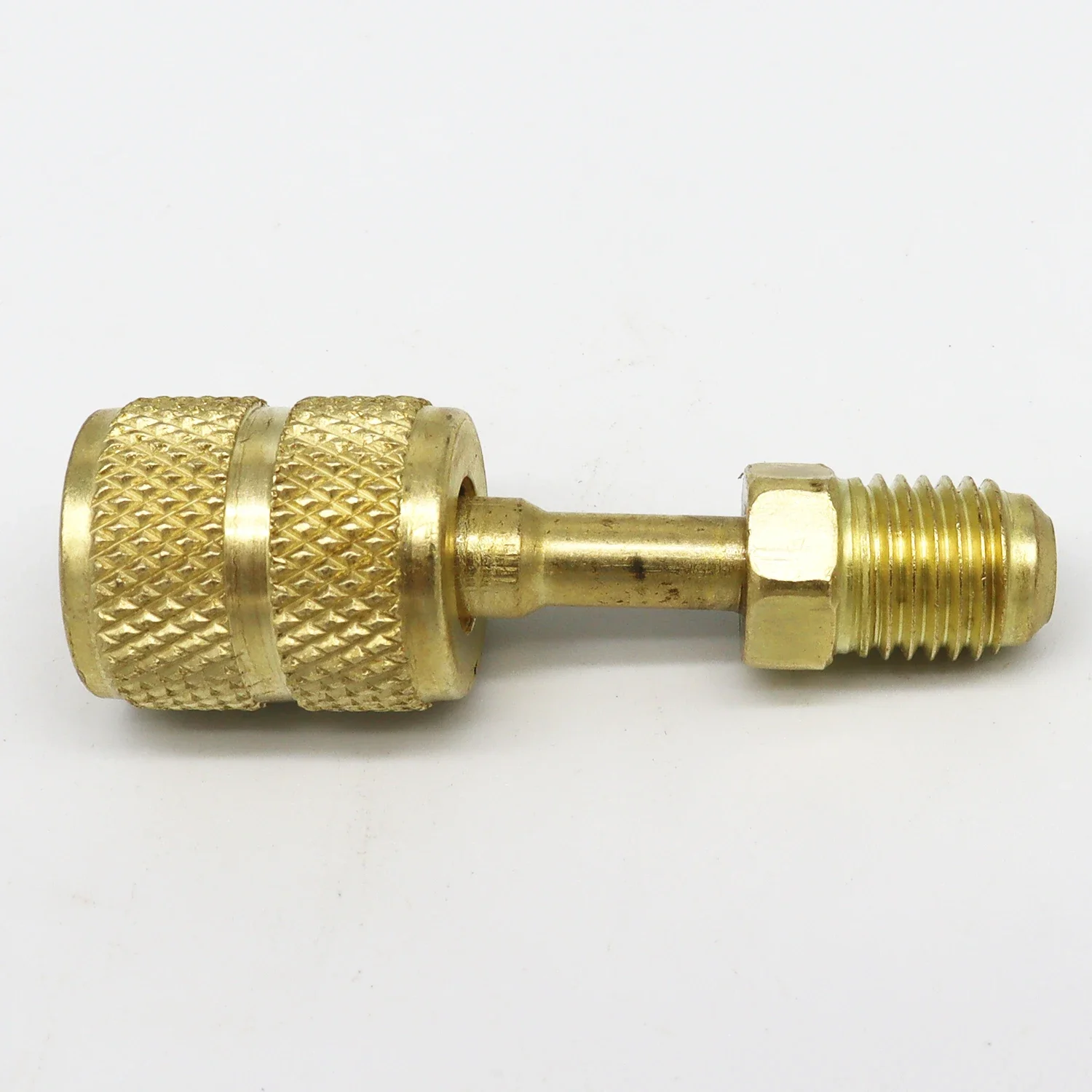 2pcs R410A Adapter 5/16 inches SAE Female to 1/4 inches SAE Male Flare for Air Conditioners HVAC