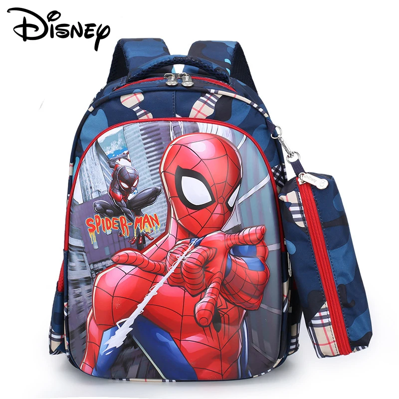 

Disney Spiderman Children Backpack Superhero Printed Backpack Kids Air Cushion Harness Waterproof School Bags Movie Peripheral