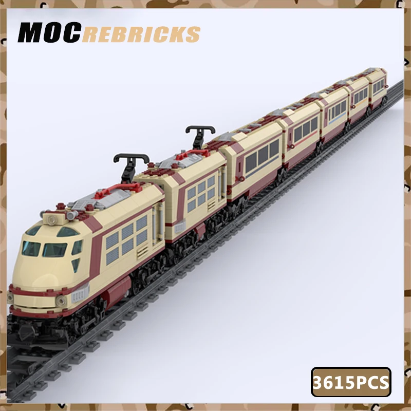 

Конструктор MOC City Express и Pike Spice, поезд, мини-масштаб, Образовательные Кирпичи, креативная серия, детские строительные блоки