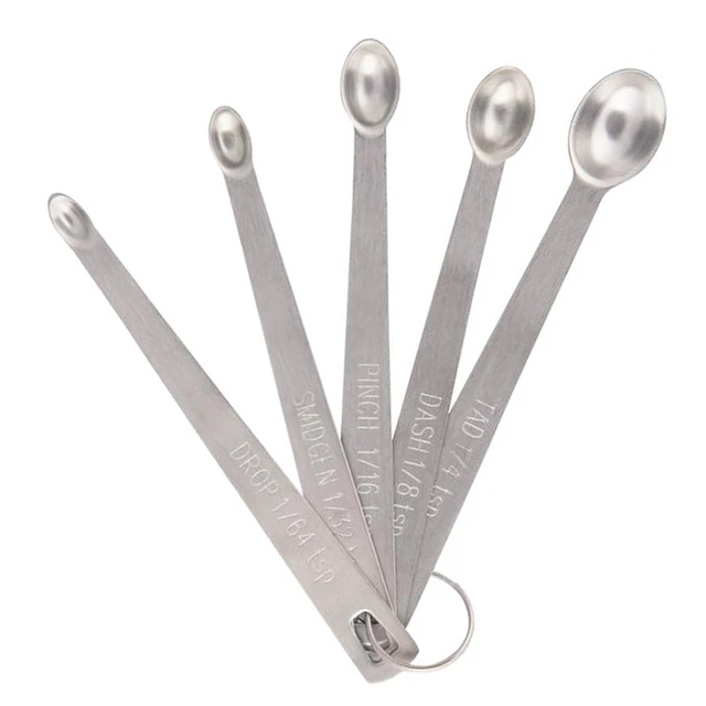 5 Pcs Mini Measuring Spoons Set, Stainless Steel Small Measuring Spoons Tad  1/4 tsp, Dash 1/8 tsp, Pinch 1/16 tsp, Smidgen 1/32 - AliExpress