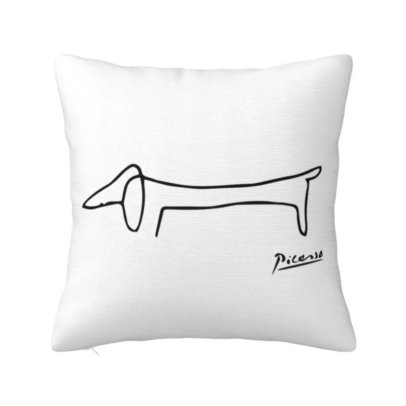 

Pablo Picasso Dog Modern Throw Pillow Covers Living Room Decoration Dachsund Chair Cushion