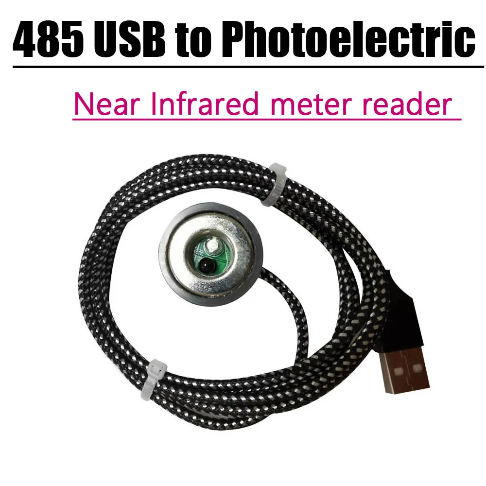 

RS485 USB to photoelectric near infrared meter Reader transparent communication head IEC62056/1107/DLMS IR Electricity meter