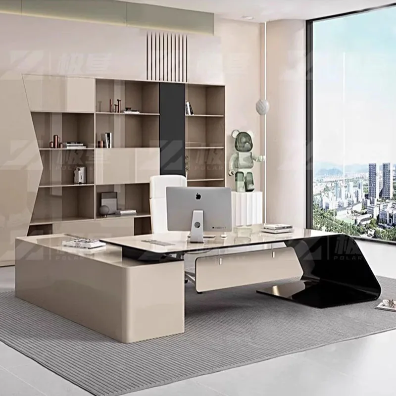 

Executive Standing Desk Adjustable Height Table Gaming Office Tables Desk Wooden Manicure Bureau Meuble Modern Furniture