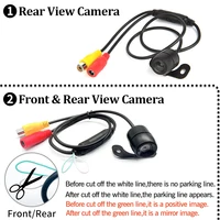 Caméra de recul pour voiture, Vision nocturne HD, grand Angle, caméra de stationnement, étanche, CCD LED, moniteur de sauvegarde automatique, Image couleur 4