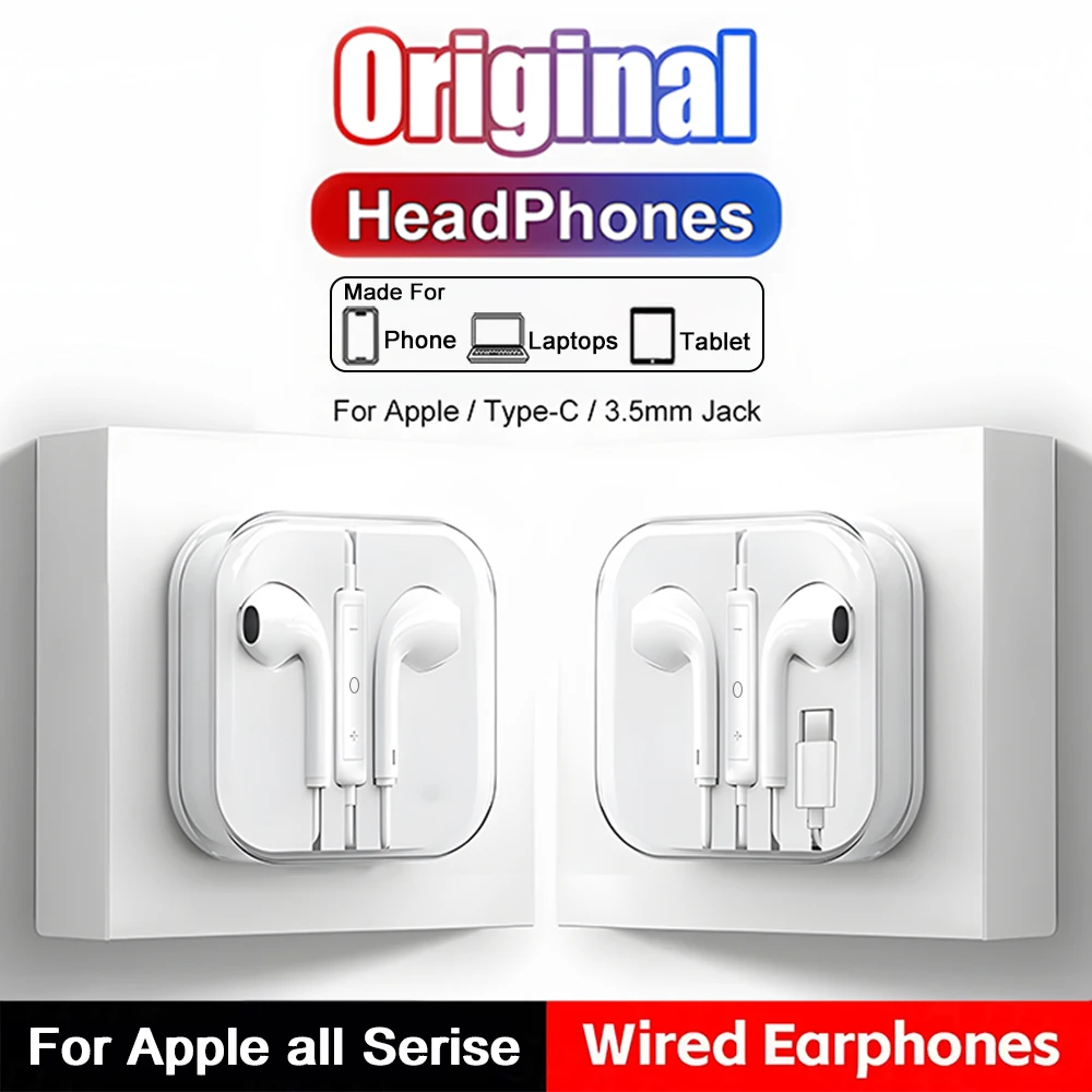 Versatile In-Ear Wired Headphones with Type C Connectivity
