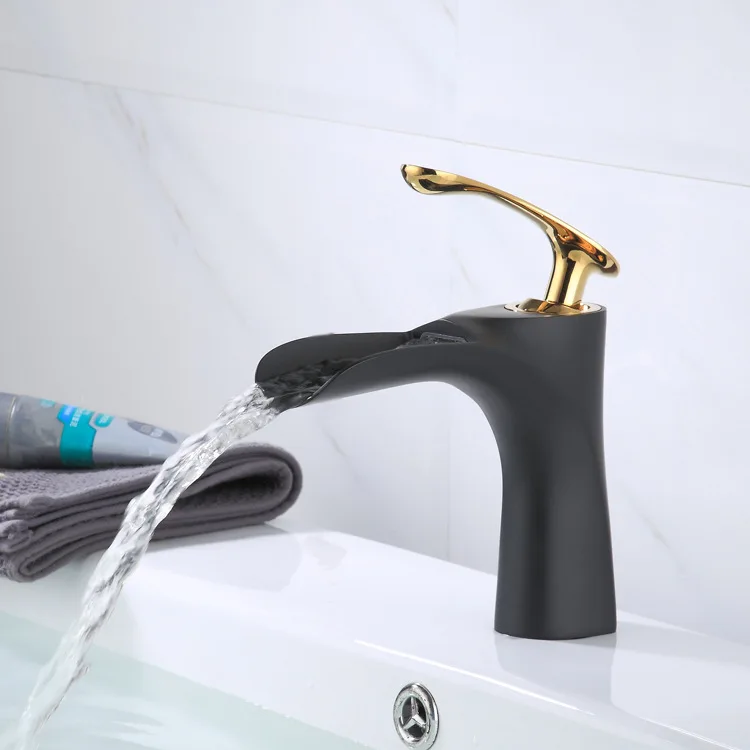 

Bathroom hot and cold sink basin faucet washbasin waterfall faucet