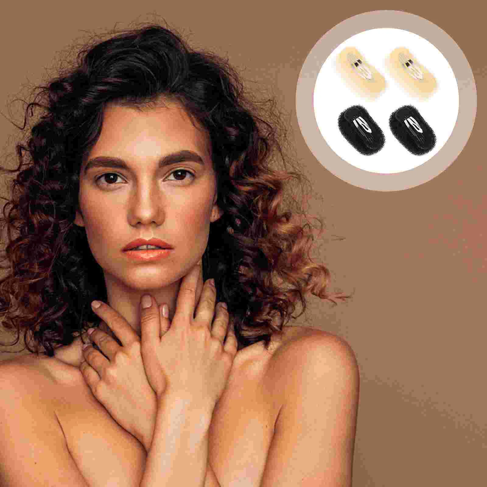 

4 Pcs Hair Booster Girl Volume Clip Styler Sponge for Styling Clamp Tool Bump Clips Volumizing Women Accessory