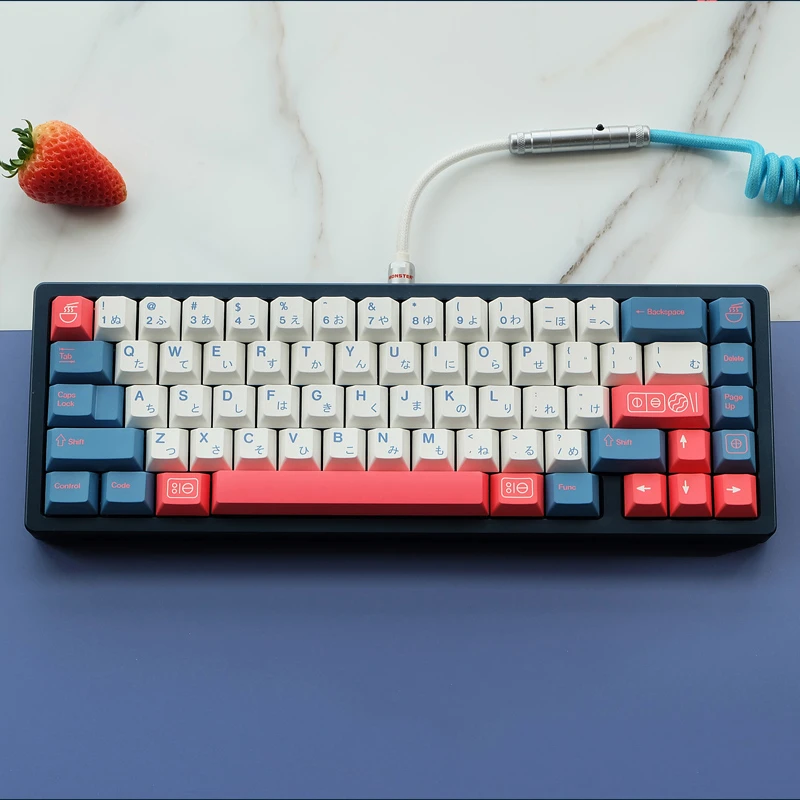 Teclas Conjunto Gmk Bento Caps Chave Pbt Lados Tintura Subbed Keycap Cherry Perfil Japonês Keycaps para Gh60 Gk64 Anne Keychron 96 980 144 - Imagem 6