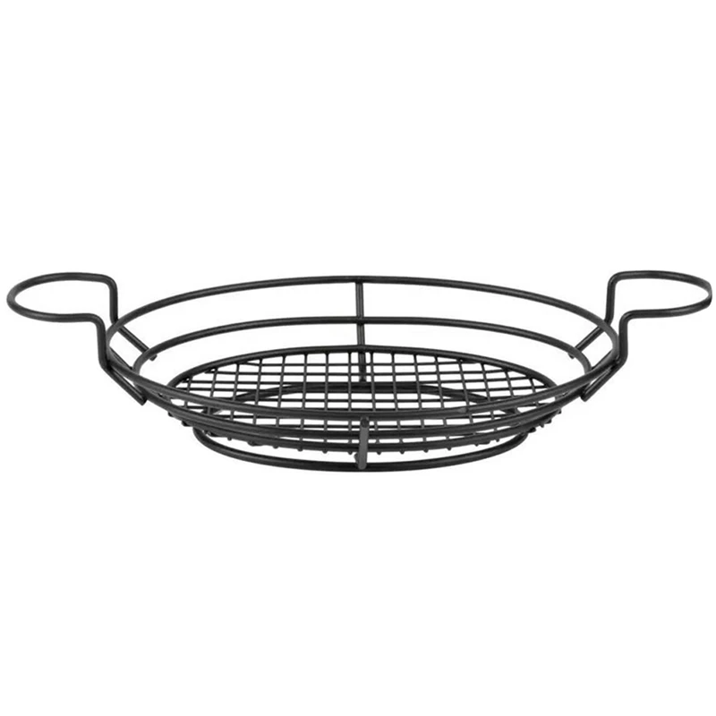 

Non-Stick Coating Oval Serving Basket Bread Salad Cake Hamburger Chicken Restaurant Bread Basket Food Baskets