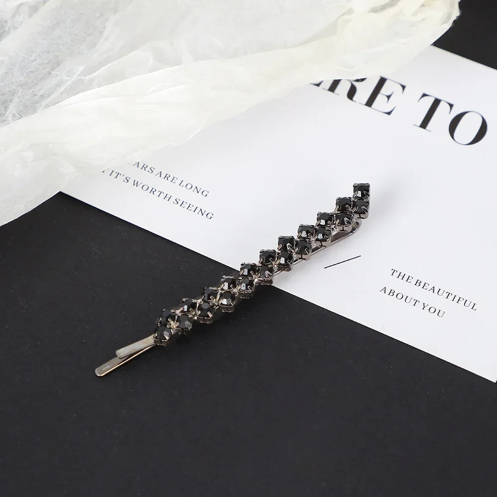 Shiny Rhinestone Hair Clips for Women - Fashion Gold & Silver Metal Hairpins, Elegant Hair Accessories Jewelry Gift