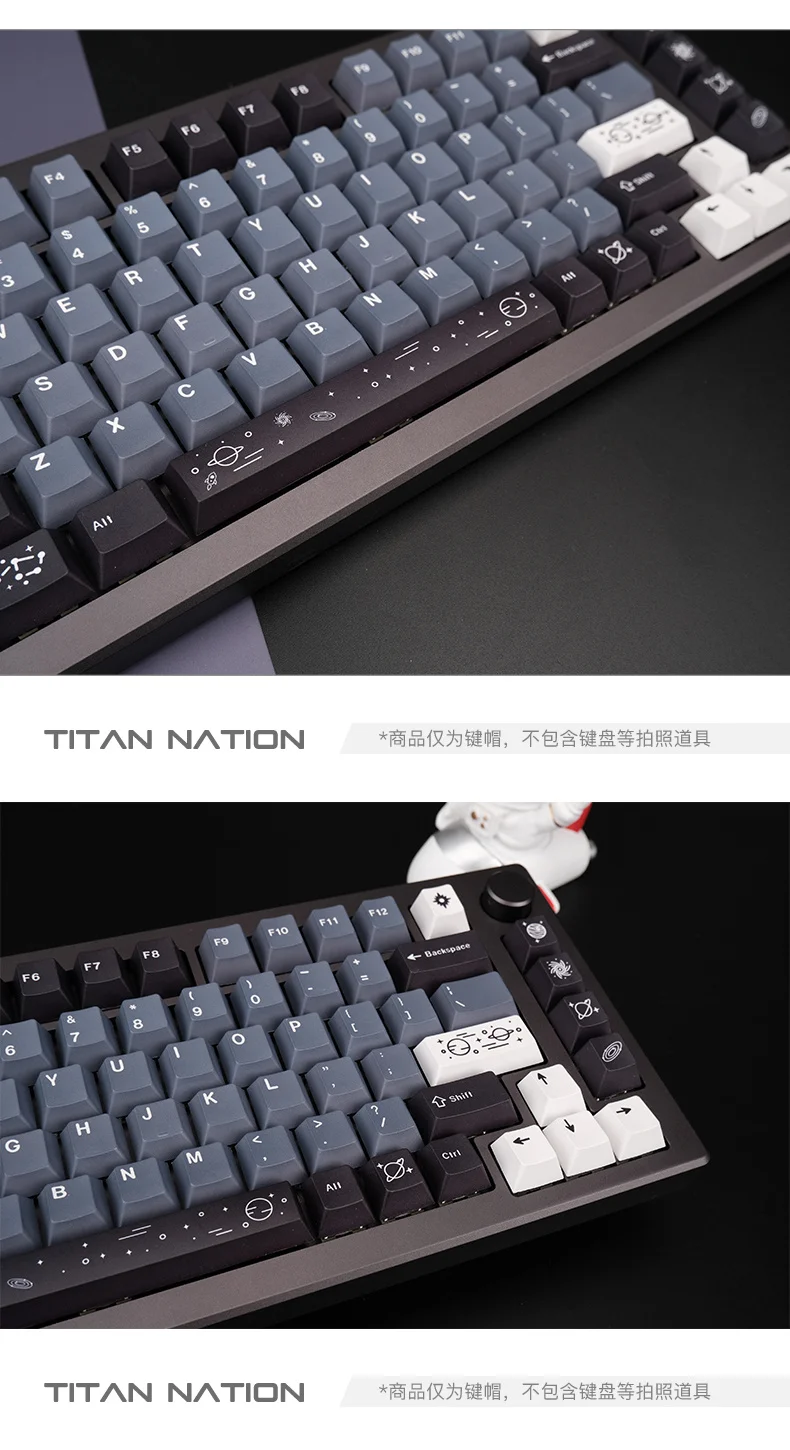corante Subbed, cereja Keycaps Perfil para Keychron
