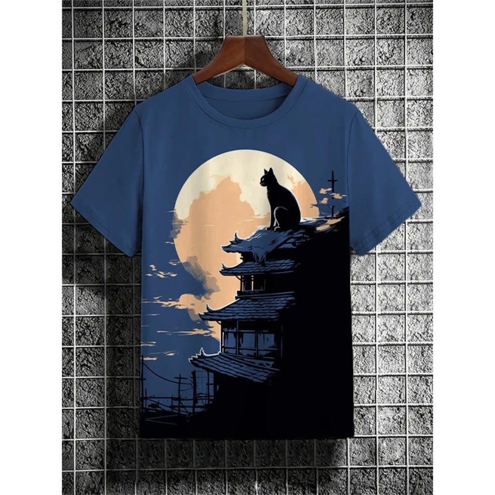 

Men's T-Shirt Casual Fashion 3d Print Short Sleeved Summer Retro T-Shirt For Men Clothing Street Breathable T Shirt Top Tee