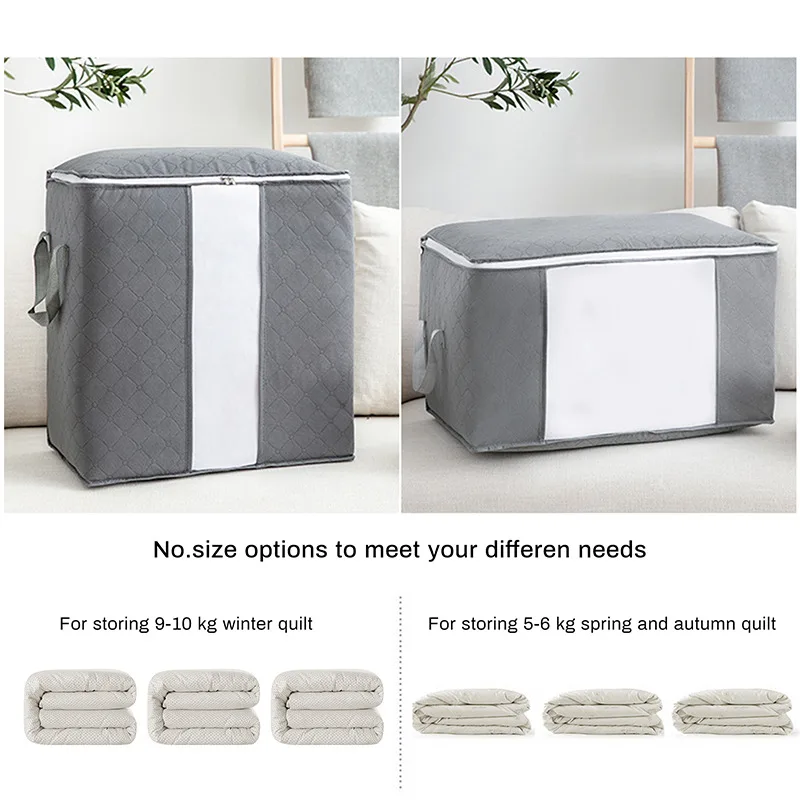 Clothes Storage Box, Household Wardrobe, Clothing Storage Box, Extra Large  Fabric Quilt Dormitory Storage Box, Foldable - Foldable Storage Bags -  AliExpress