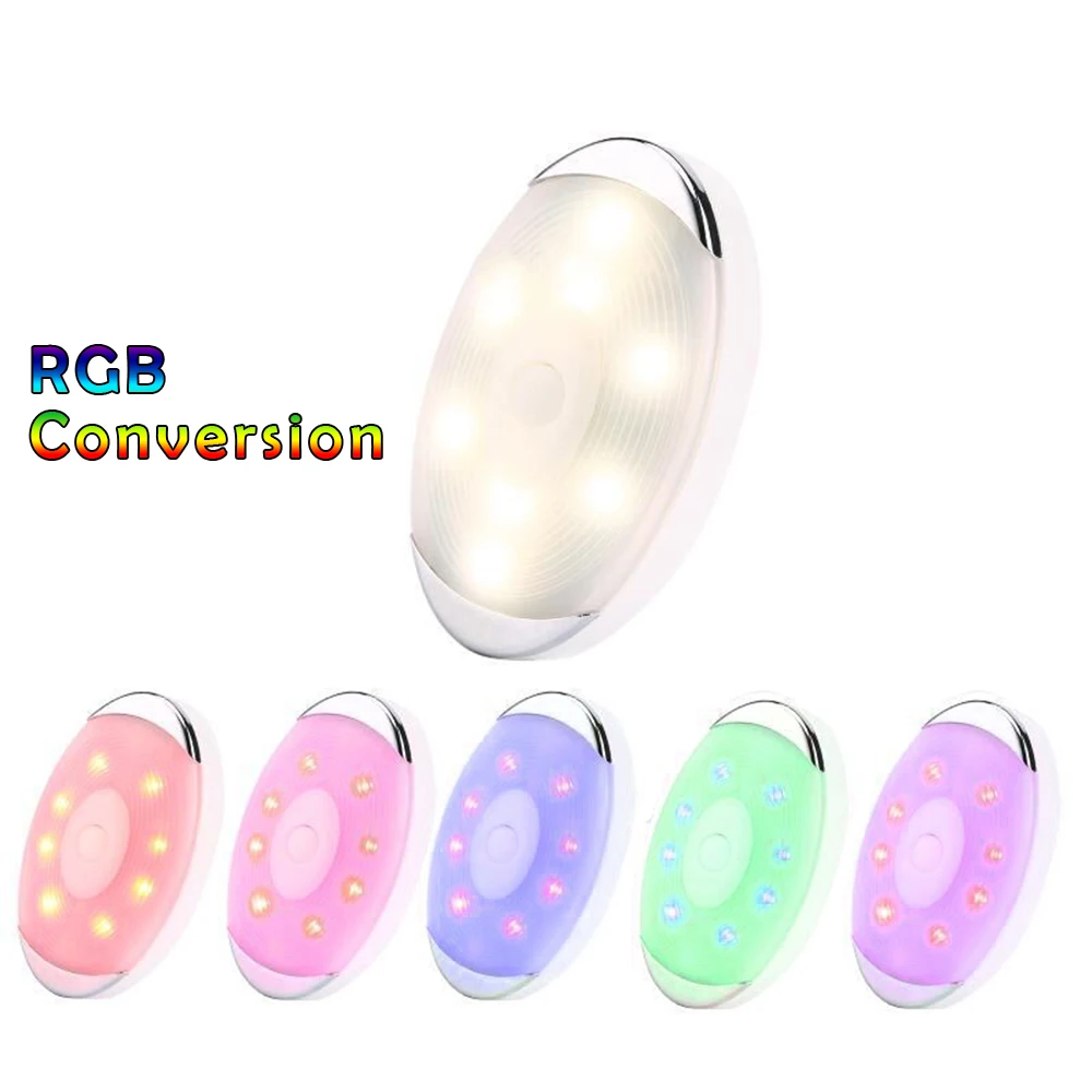 

PIR Motion Sensor LED Puck Lights Battery Under Cabinet Night Lamp Stairs Closet/Wardrobe Lighting Warm White Kitchen Lights