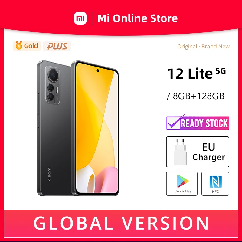 Xiaomi 12 Lite 5G Smartphone 8GB/128GB 6,55 Display 4300mAh 67W Fast  Charging (Black) : : Electrónica