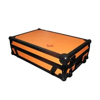 Orange Flight Case For DDJ-SX3/SX2 Digital Controller With Laptop Shelf & Wheels 1