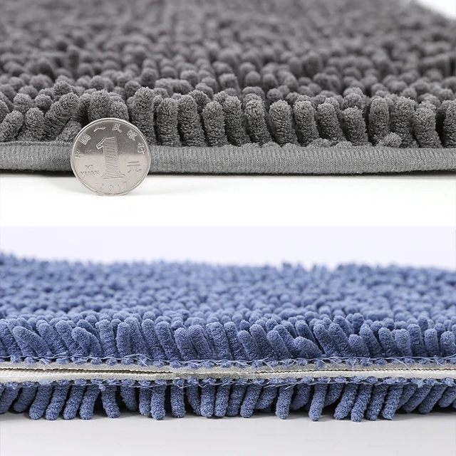Winter  Solid  Chenille Plush Pet Mat,Cat and Dog Coop,Pet Sleep Mat,Animal Seat Cushion,Bathroom Soft Plush Absorbent Carpet 4