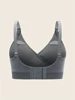 3 PCS Set Breathable Front Open Nursing Bra Maternity Underwear Pregnancy Bra Full Cup Wireless Comfortable Breastfeeding Bra 6