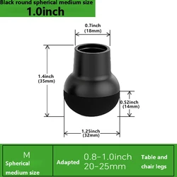 Set of 4 Silicone Floor Protector with Felt Padding (4pcs - M)