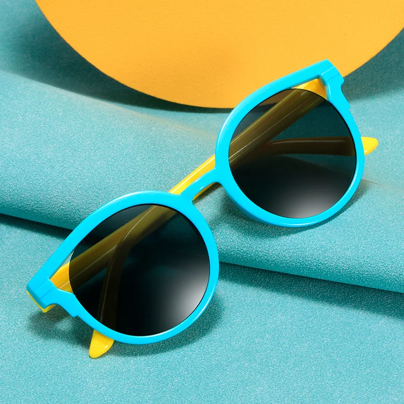 Children Boys Girls Cute Color round Sunglasses Kids Vintage Protection Classic cat eye sun glasses kids sunglasses children sunglasses