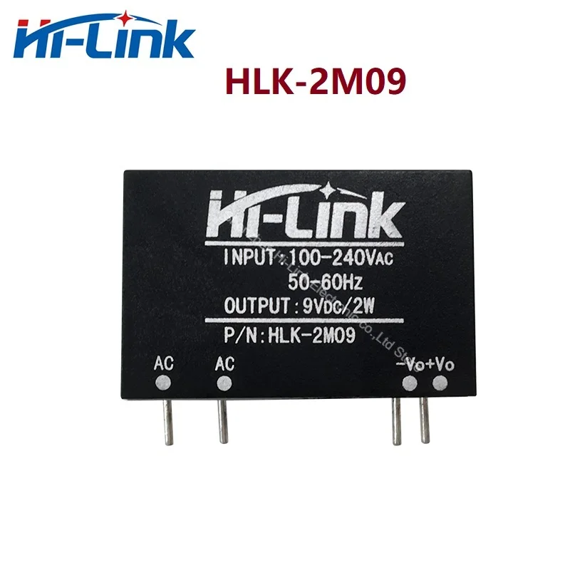 

Hi-link Бесплатная доставка 10 шт./лот HLK-2M09 2 Вт AC-DC 9 В понижающий модуль блока питания переключателя умного дома