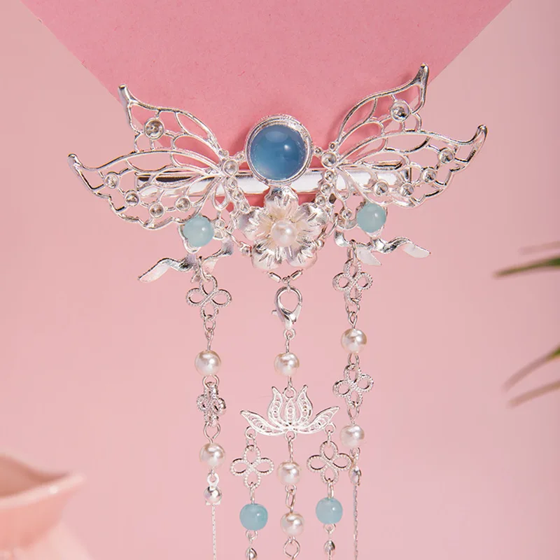Ancient Chinese Flower Hairpin Headwear for Hanfu