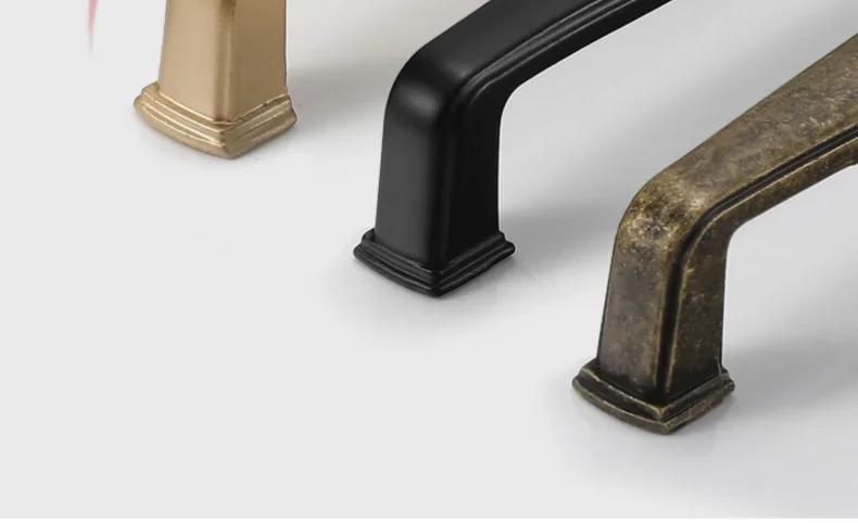 Description Picture 6 of itemAmerican Door Pull Cabinet Drawer Furniture Handle Gold Brass Black Wardrobe Kitchen Cupboard Closet T Bar Metal Knob Hardware