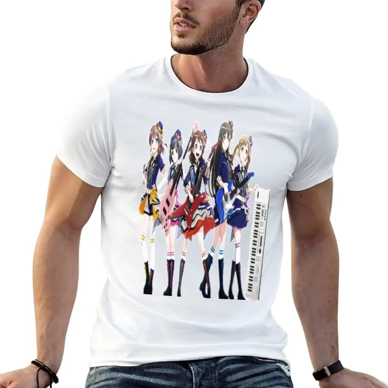 

BanG Dream! Poppin Dream! T-Shirt sweat oversized boys animal print fruit of the loom mens t shirts