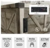Farmhouse Lift Top Coffee Table with Storage, Central Table w/Large Hidden Space, for Living Room, Bedroom, Home Office 4