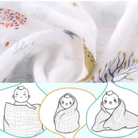 60x60cm Newborn Baby Musilin Blanket Ultra Soft Bamboo Baby Swaddle Blankets Skin Friendly Muslin Diaper Baby Burping Cloths 2