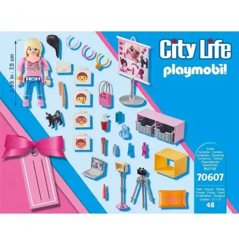 Playmobil City Life Geschenkset Social Media Star 70607 Neu & OVP Influencerin 