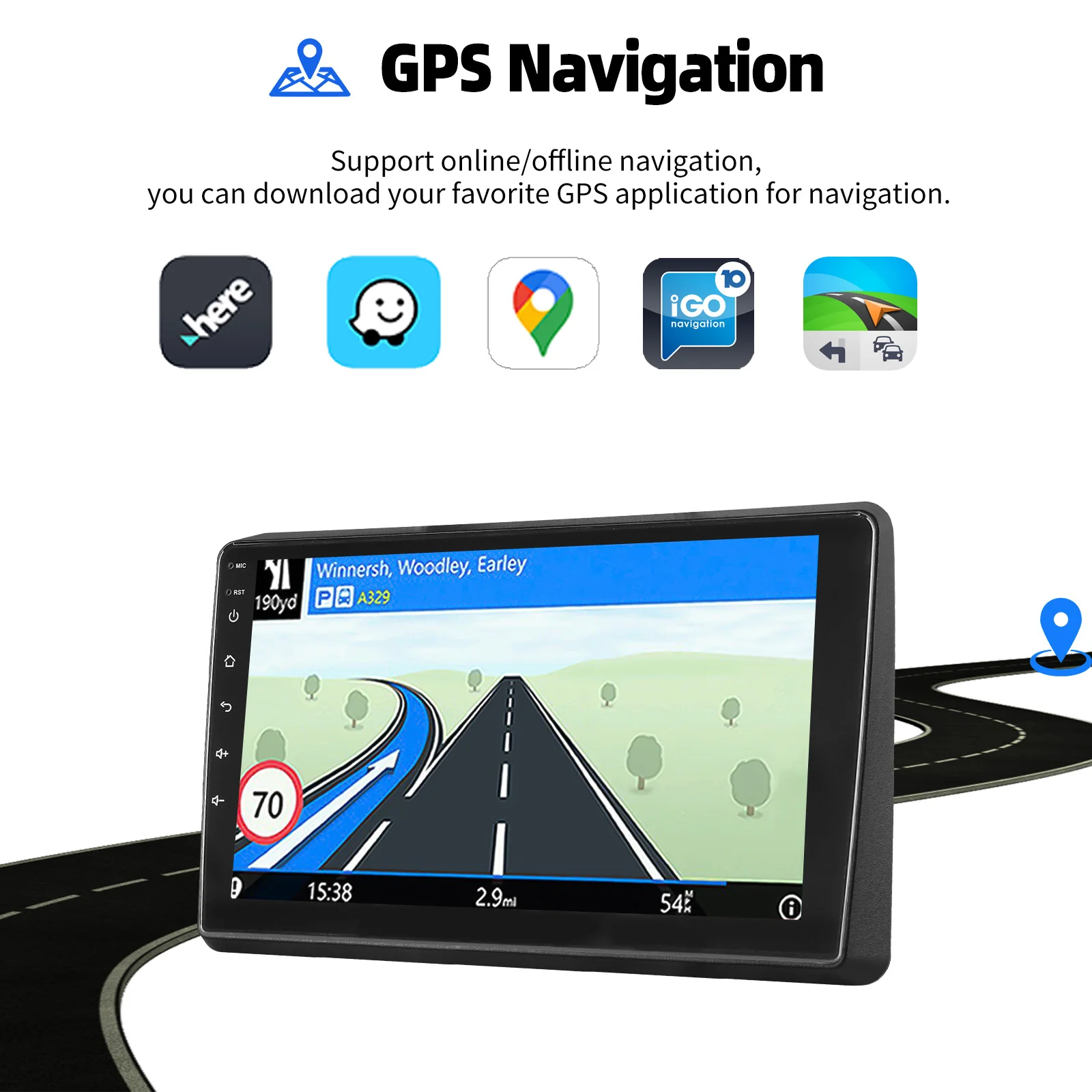 ESSGOO Autoradio Android15 10" 4+64 GB / Android14 für Renault Master III Nissan NV400 Opel Movano B GPS Navigation Wireless CarPlay WiFi RDS FM Bluetooth Android Auto Lenkradsteuerung Touchscreen – Detail 10