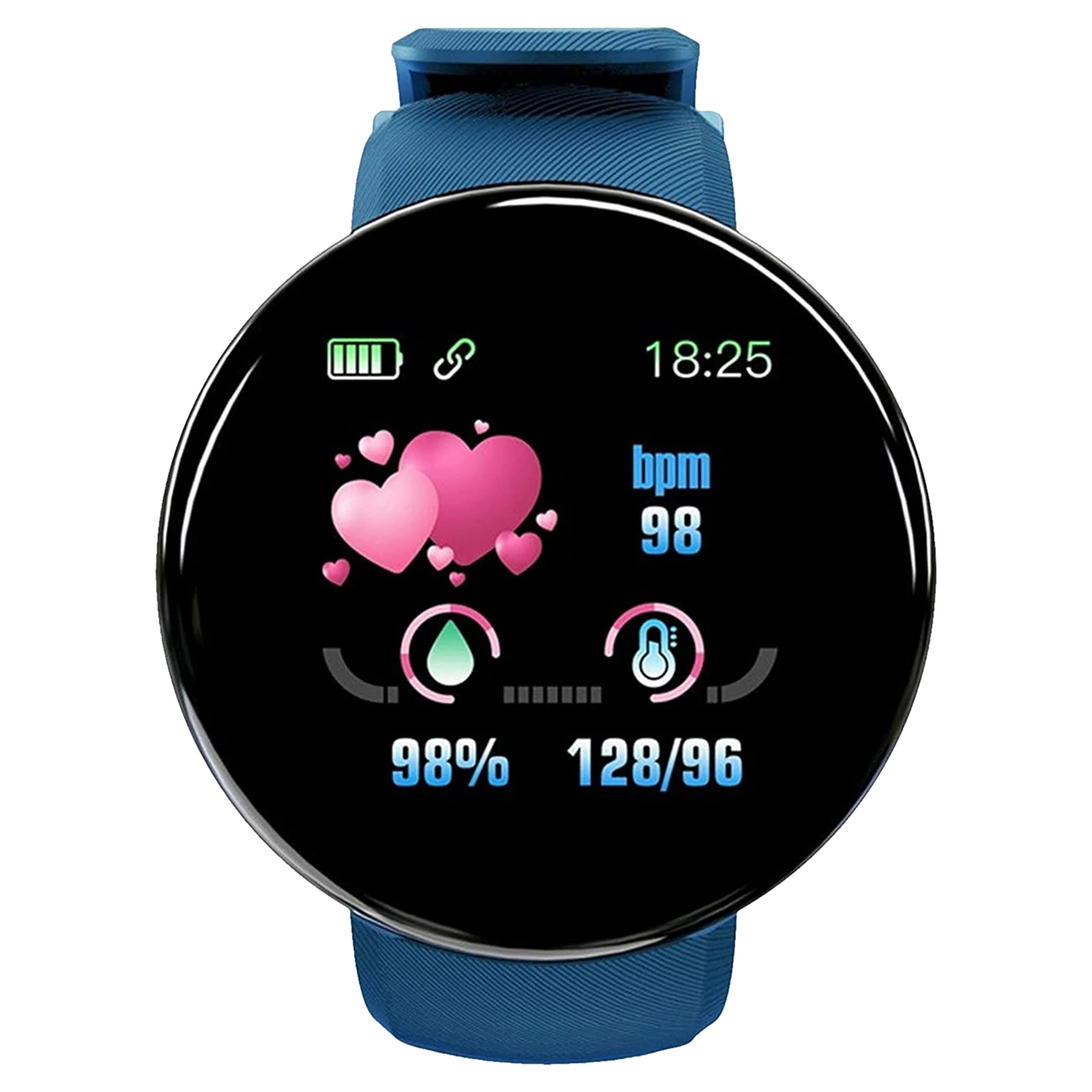 D18s Smart Bracelet Watch 11.44 Inch Fashion Color Screen Electronic Clock Bluetooth Compatible Exerciser Heart Rate Monitor 