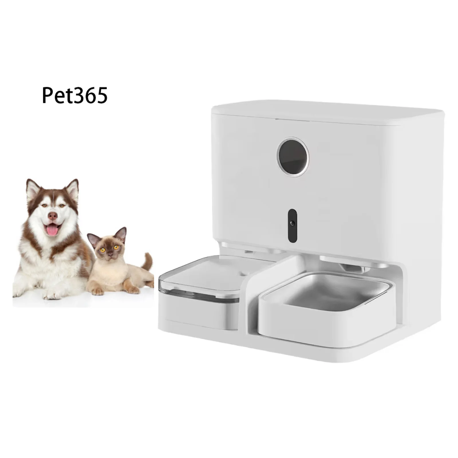 

2024 New Auto Feeder App Control Smart Pet Food Feeder& Water Fountain with Camera for Cat Dog Automatic Food Drinking
