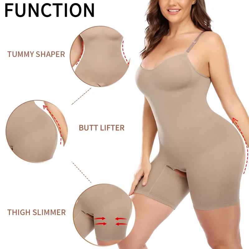 Seamless Women Bodysuit Butt Lifter Shapewear Waist Trainer Shaper Tummy Control Chest Enhancing Corrective Underwear Corset