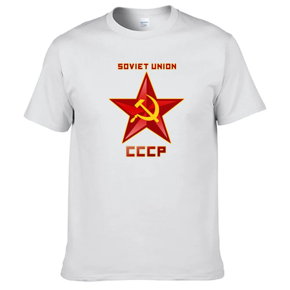 

USSR CCCP Soviet Union Russia 2022 New Men Women Summer 100% Cotton Black Tees Male Newest Top Popular Normal Tee Shirts Unisex