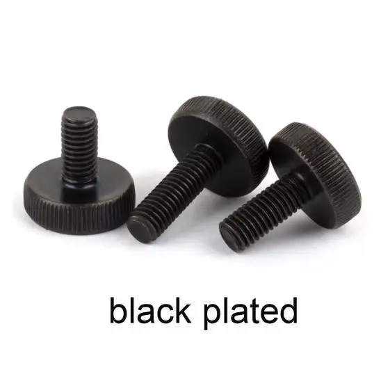 Premium Knurl Flat Head Hand Tighten Thumb Screws - Toolless Adjustment