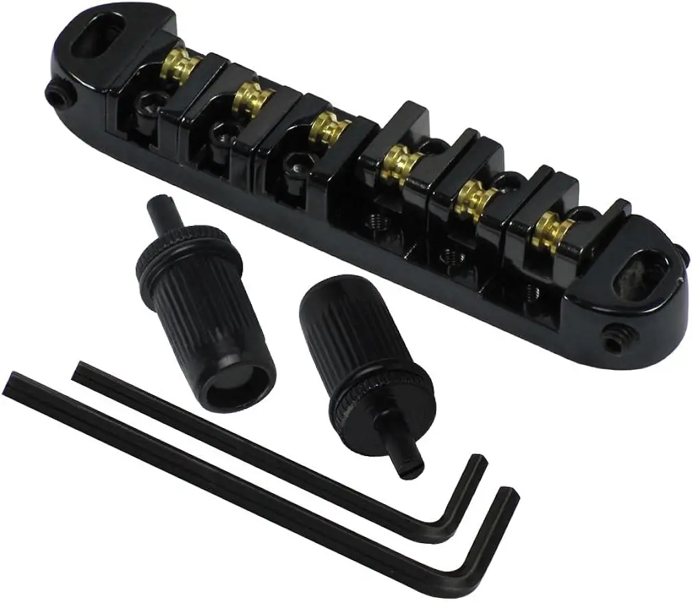 

Roller Bridge Black Tune-O-Matic Bridge Guitar Bridge Replacement Parts